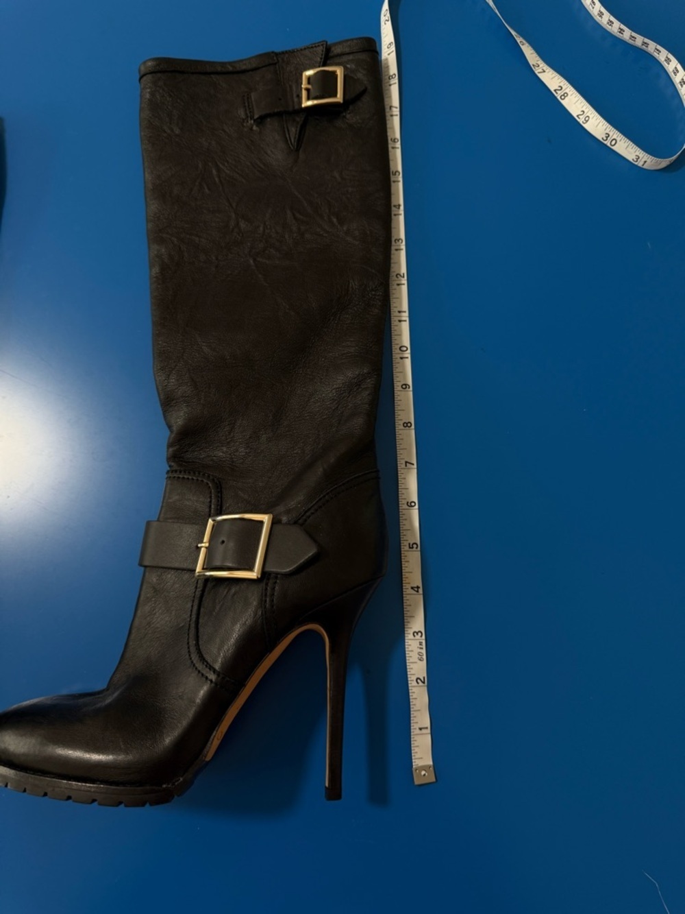 Jimmy Choo Black Moto Boots. Excellent Condition. Size 7.5 - Picture 9 of 10